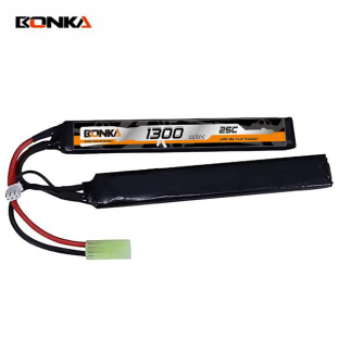 BONKA 1300mAh 25C 2S-2-B Airsoft Gun LiPo Battery